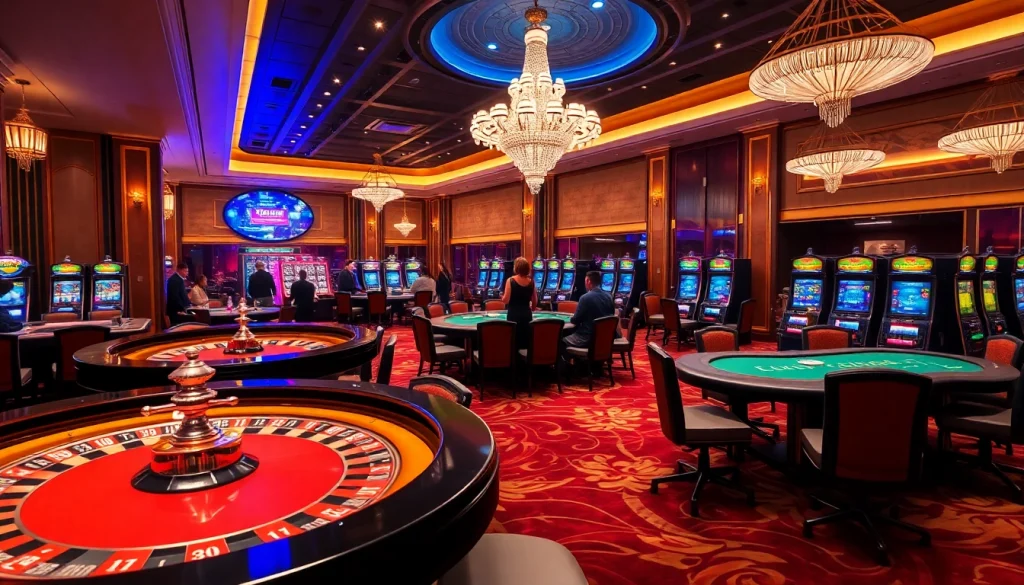 Experience the thrill of vaoluoitv's online gambling with a luxurious casino atmosphere.