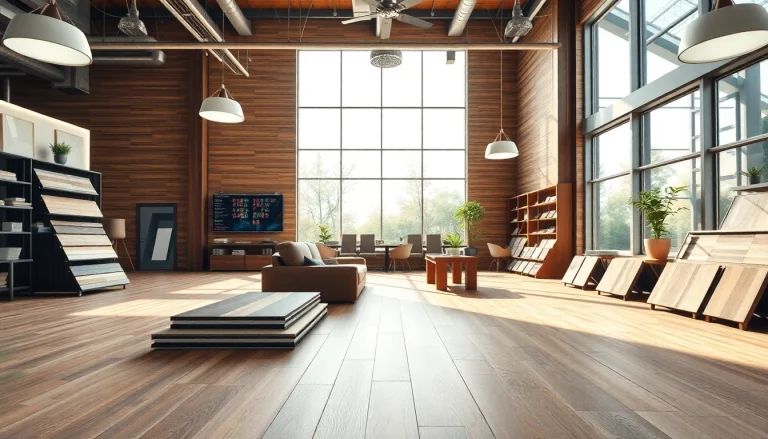 Shop the latest flooring stores near me for stunning vinyl flooring options in a vibrant showroom.
