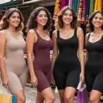 GOKIL33 V Colombian Shapewear Galess di pasar urban, menampilkan kepercayaan diri perempuan Indonesia dalam fashion.