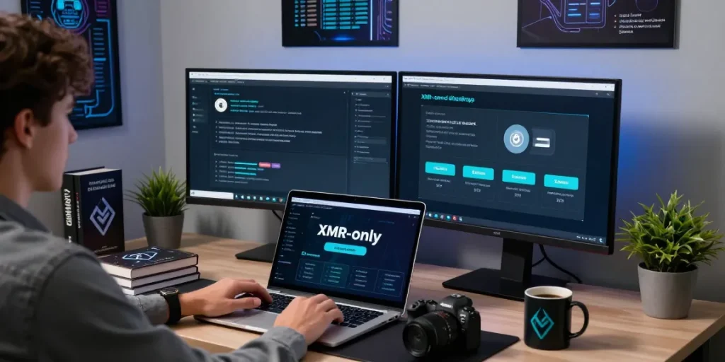 Access DrugHub Market Link, XMR-only darknet marketplace on a secure digital workspace.